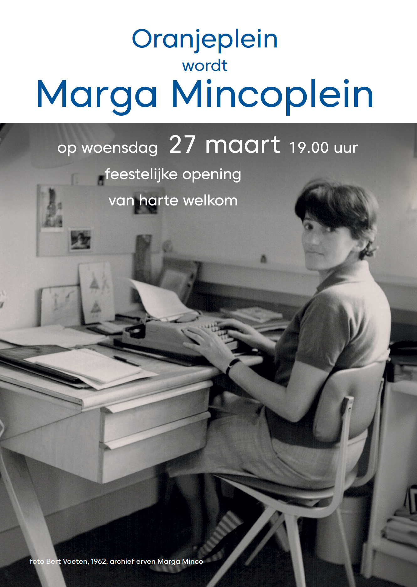 Featured image for “Uitnodiging: Oranjeplein wordt Marga Mincoplein”